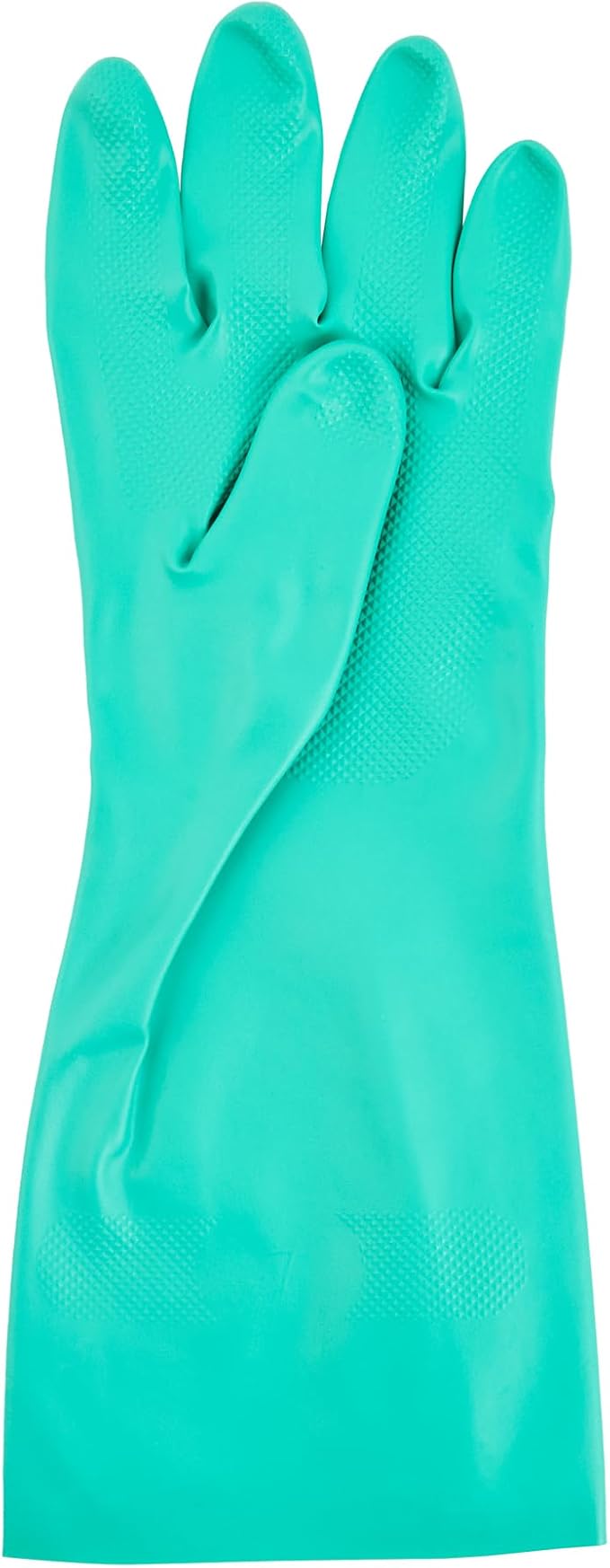 Restaurantware-Clean Tek Professional 15 Mil XXL Cleaning Gloves, 1 Pair Of Long Cuff Gloves - Flock Lining, No-Powder, Green Nitrile Chemical Tolerant Gloves, No-Latex, Heavy-Duty Tasks