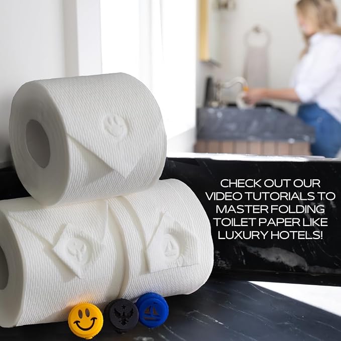 Toilet Paper Stamp Nautical (Sailboat) - Add a Unique Personal Touch to Your Bathroom Decor! Enhance Your Home Decor. Ideal for Housekeeping, Hotels, Rentals, Home Staging Decor