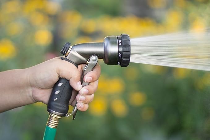 Orbit Adjustable Spray Gardening Hose Nozzle - 56891D | Multi-Pattern Gardening Hose Nozzle for Versatile Lawn, Garden & Plant Watering with Adjustable Spray Settings