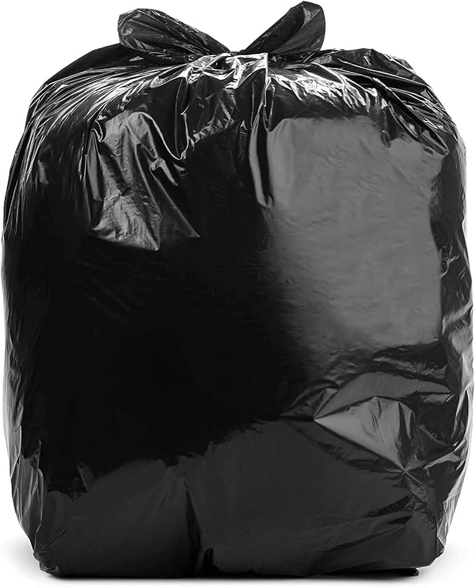 Aluf Plastics T-Tough Roll Pack Low Density Repro Blend Star Seal Coreless Rolls Bag, 33 Gallon 2 Mil, 39" Length x 33" Width, XXH Strength, Black (Pack of 400)