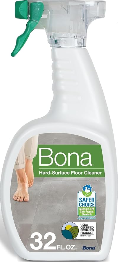 Bona Multi-Surface Floor Cleaner Spray - 32 fl oz - Unscented - Refillable | Residue-Free Floor Cleaning Solution for Stone, Tile, Laminate, and Vinyl Floors
