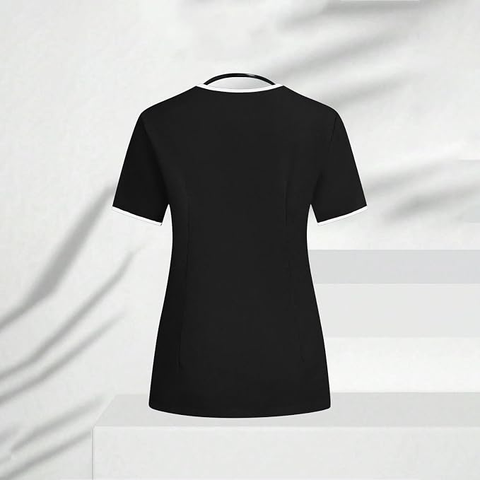 Housekeeping Uniforms - Women Lightweight Stretchy Scrubs for Cleaning Job, Breathable & Easy Care & Moisture-Wicking