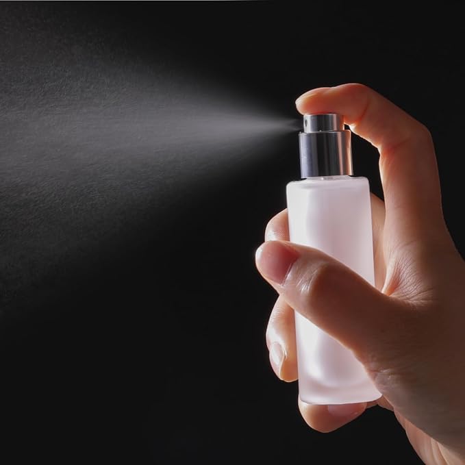50ml/1.7 Oz Glass Spray Bottle Perfume Atomizer Empty Refillable | Perfume Travel Spray Bottle,Fine Mist Cologne Perfume Container with 3 Kinds of Dispenser