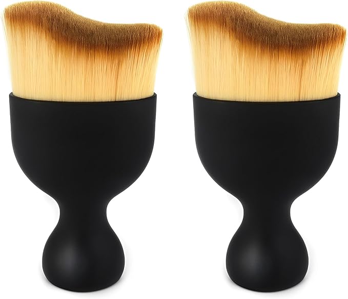 Car Interior Cleaning Brush Car Duster Interior with Ultra Soft Bristles | Auto Detailing Brushes Dusting Car Accessories for Dashboard, AC Vents, Leather, Scratch-Free (2Pack)