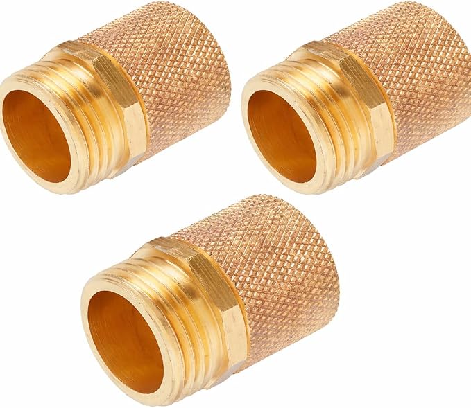 Orbit 56801N 5/8 Inch Hose Repair Mender (3-Pack Male Fitting, 5/8)