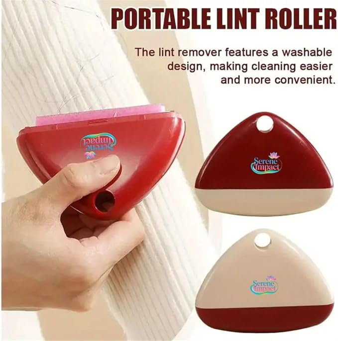 Professional Reusable Lint Roller for Clothes, Washable Sticky Pet Hair Remover for Dog & Cat Hair, Portable Fabric Cleaner for Lint, Dust, Fur, Sofa, Furniture, Car & Travel - White
