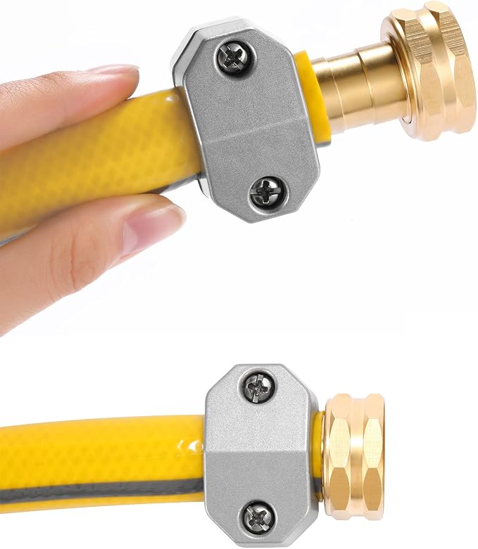 Zinc and Aluminum Female Coupling, Fits All 5/8-Inch and 3/4-Inch Garden Hose Repair Fitting, 2 Pack | Fits All 5/8-Inch and 3/4-Inch Garden Hose Repair Fitting