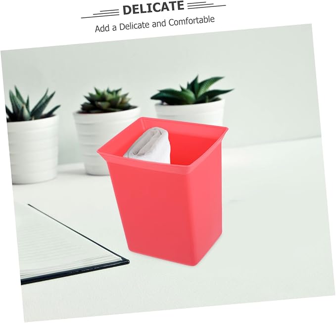 Hemobllo Portable Plastic Storage Caddy Organizer Bin for Cleaning Supplies Compact Utility Basket for Hotel Housekeeping Design Versatile Storage Red