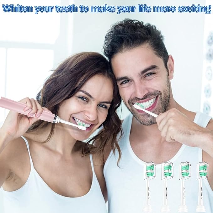 Replacement Toothbrush Heads for Philips Sonicare Replacement Heads,8PCS | Fit Sonimcare 2 Series Plaque Control, 3 Series Gum Health,DiamondClean,HealthyWhite and more Snap-On System