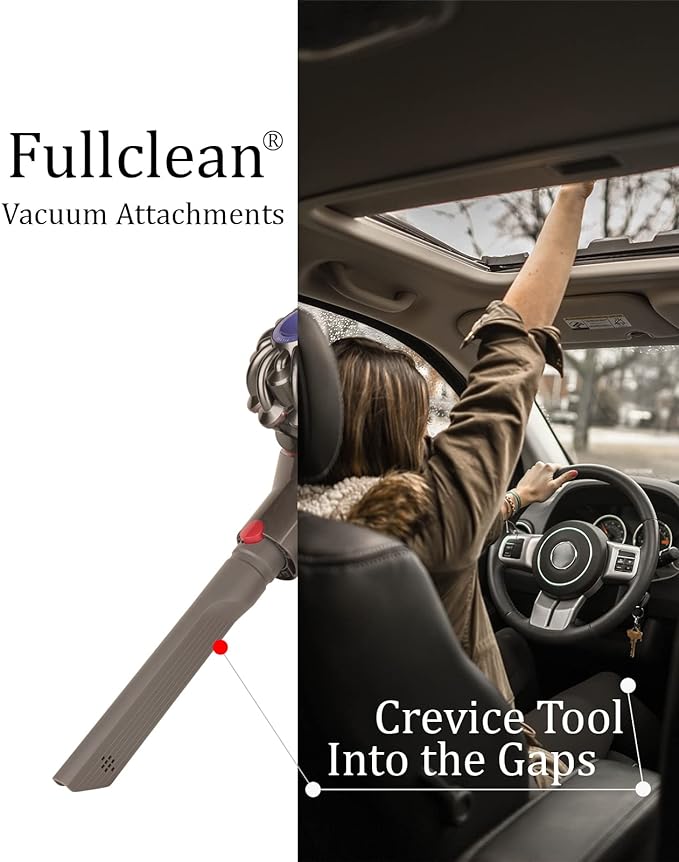 Fulllclean Crevice Tool Attachment Compatible with Dyson Cordless Vacuum | Compatible with Gen5 V15 V15s V12 V11 V10 V9 V8 V7 Vacuum Cleaner Accessories Replacement Parts Brush Nozzle