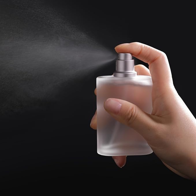 50ml/1.7 Oz Glass Perfume Spray Bottle Perfume Atomizer Empty | Refillable Perfume Cologne Spray Bottle Fine Mist with 3 Kinds of Perfume Dispenser