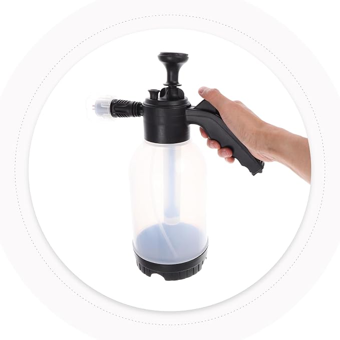 Veemoon Car Foam Sprayer with Pressurized Bottle, High-Pressure Pump Sprayer for Car Wash Detailing and Brake Cleaning, Portable Automotive Foam Gun for Professional Use