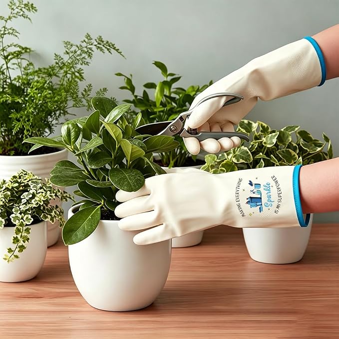 Rubber Cleaning Reusable Gloves, Practical House Warming Gifts | Dishwasher Reusable Gloves, Dishwashing Kitchen Household Essentials, Housewarming Xmas Cleaning Gifts for Cleaner Friends