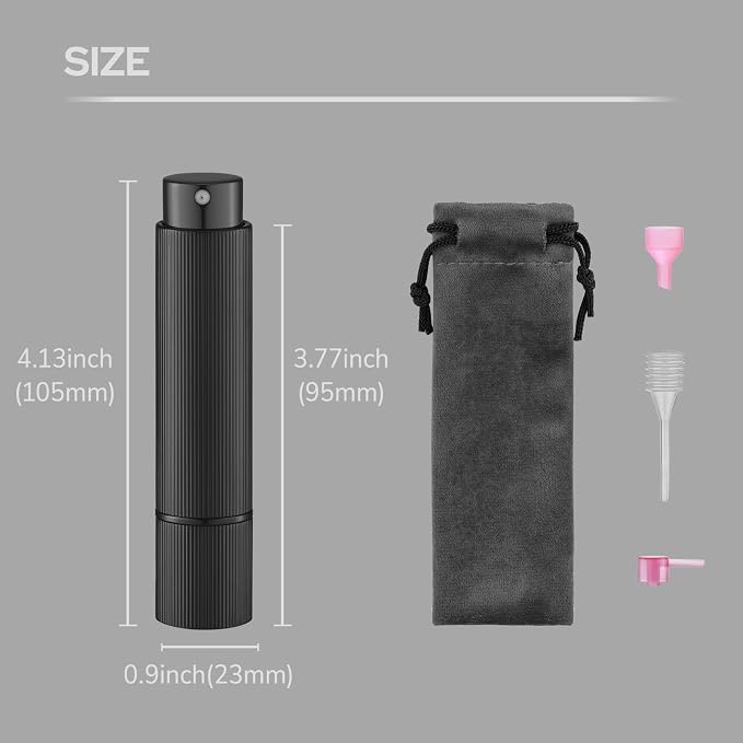 Lulupack Travel Perfume Bottle Refillable - Cologne Spray Atomizer Mini - Small Travel Size Sprayer Empty for Refill Sample Container - Portable Fragrance Decant Dispenser for Men Women 3PCS 8ml Blue