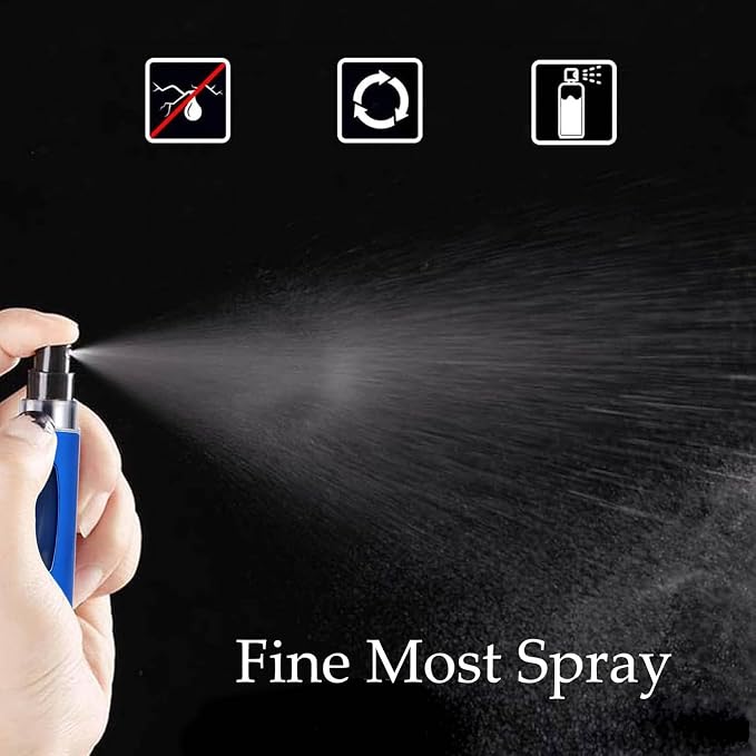 Perfume Travel Refillable Atomizer, Mini Perfume Atomizer Refillables, Scent Pump Case, Small Perfume Spray (10Pcs,5ml)