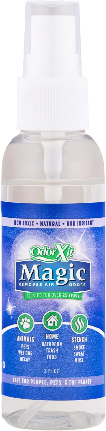 OdorXit Magic Air Odor Neutralizer Spray, Powerful Dog & Cat Urine Odor Neutralizer, Safe Air Refresher for Home, Safe Odor Absorber for Pet, Closet & Any Strong Odor Remover, 2oz