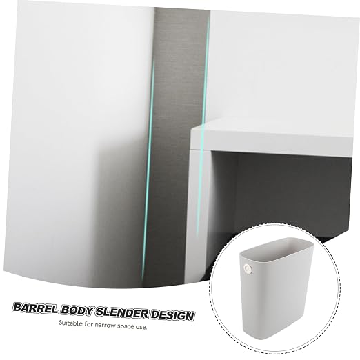 PRETYZOOM Slim Kitchen Bin Trash Can Storage Containers Lids Lint Bin Garbage Can Lid