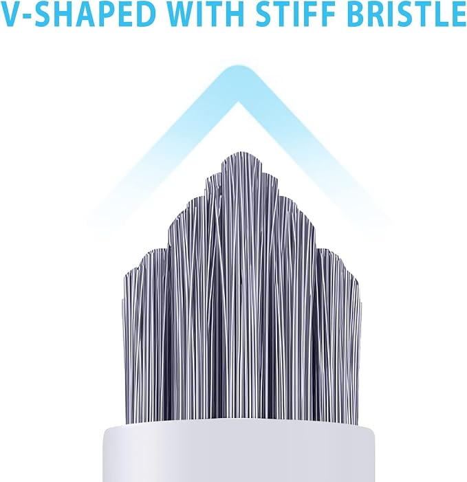 Lumkew Grout Brush Cleaning, 4 Pcs Grout Cleaner Scrubber for Tile Floors | Hard Bristle, Bathroom Cleaning Brushes, For Scrub Shower Tile Grout