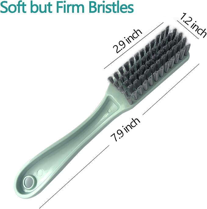 Nail Brush Foot Brush Curved Handle Grip Hand Fingernail Scrub Brush Home Laundry Cleaning Shoes Clothes Toes Nails Feet Scrubber,4 PCS