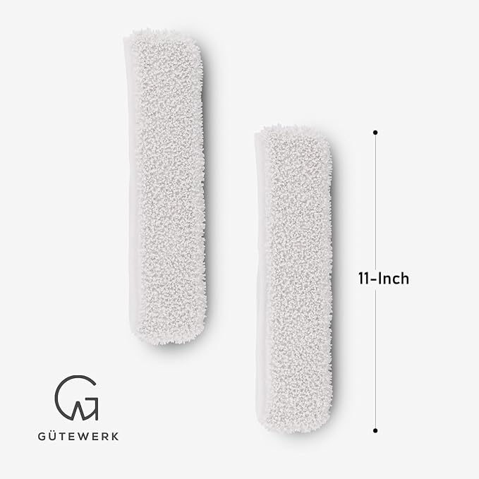 2× Microfibre Cloths – Accessory for 11" Squeegee – Lint-Free, Streak-Free Cleaning for Car, Home, Kitchen, Windows & Glass – Cloths Only, Squeegee NOT Included