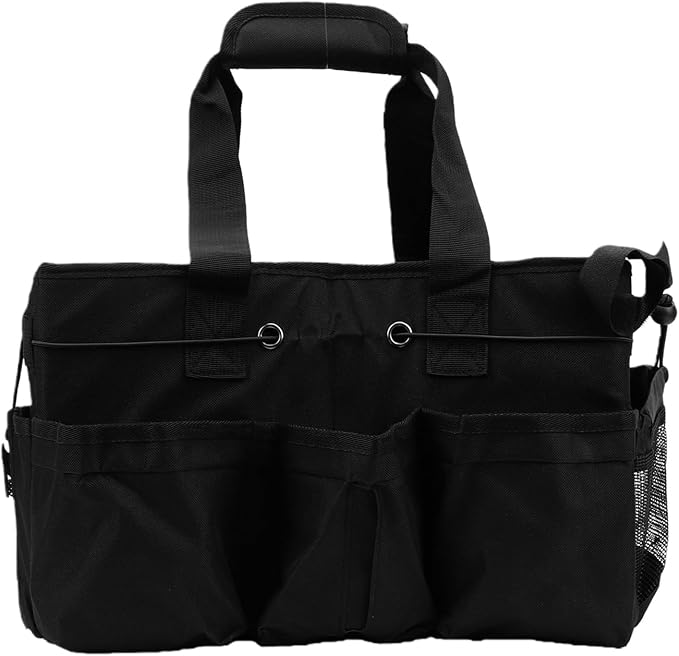 Sanpyl Large Cleaning Caddy, Wearable Cleaning Bag with Handle, Shoulder Strap, Supplies Bag for Housekeeping, Janitorial, Tool, Portable Organizer