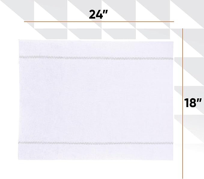 Superio Squeegee Mopping Towel Floor Cloth White Cloth for Cuban Style Mop, Israeli Sponga, Kitchen, Bathroom Cleaning, Tile, Stone, Wood, Floor Washing, Drying Towel -18"x24", 3 Pack