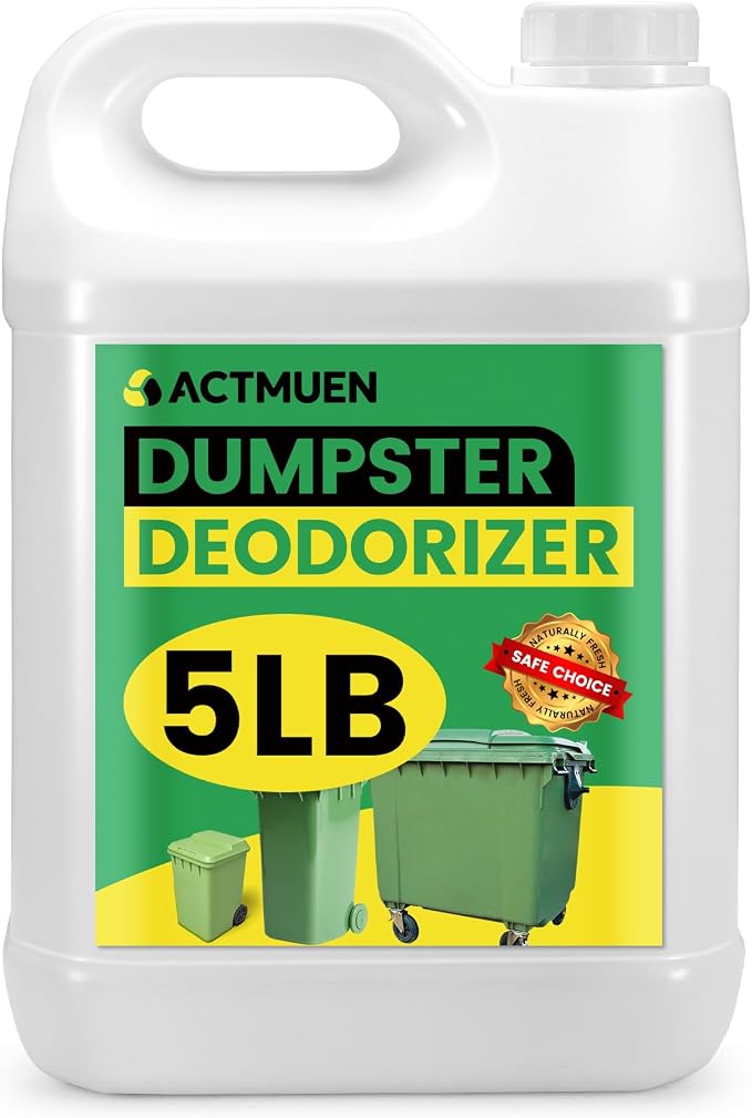 5LB Garbage Can Deodorizer & Liquid Waste Absorber | Absorbs moisture from wet waste and helps control odors in outdoor bins, trash cans, dumpsters, and waste containers.