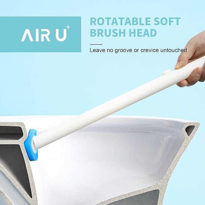 48 Count Disposable Toilet Brush Heads, Toilet Bowl Wand Refills for Toilet and Bathroom Cleaning, Not Suitable for Electric Toilet Brushes
