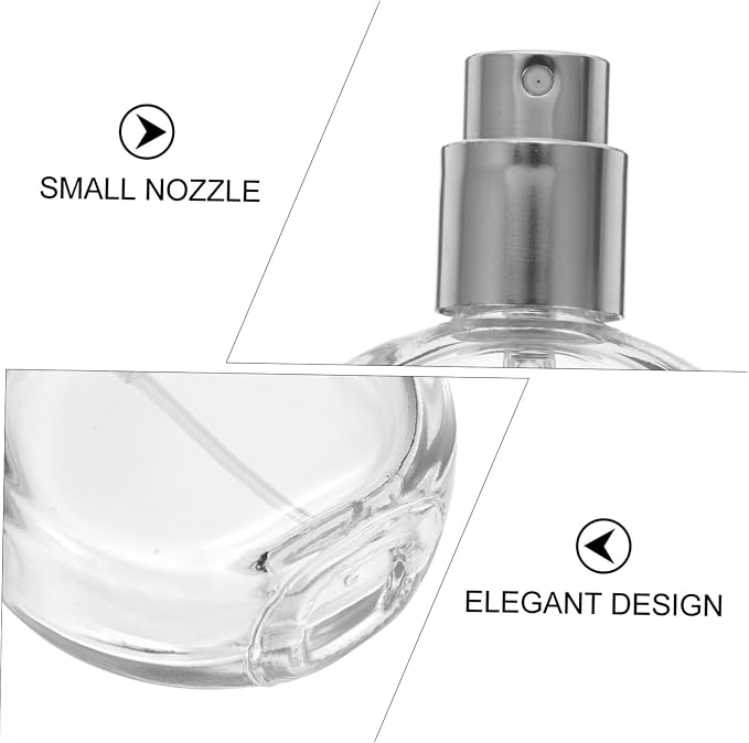 3pcs Perfume Bottles Glass Travel Spray Bottles Fine Mist Sprayer Refillable and Leakproof for Essential Oils Perfume Aromatherapy