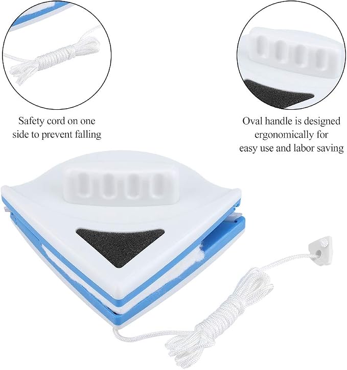 Windshield Cleaning Tool, Ergonomic Universal Magnetic Window Cleaner for Office for Car for Home