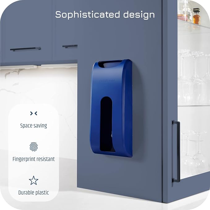 Wall-Mounted Plastic Bag Holder & Grocery Bag Organizer / Dispenser | Space-Saving Grocery Bag Holder for Plastic Bags, Large-Capacity Plastic Bag Organizer for Kitchen, Pantry, Cabinet or Wall
