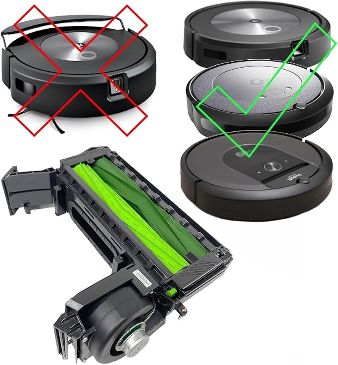 Replacement Cleaning Head Module with Extractors for Roomba e/i/j Series e5 e6 i1 i1+ i2 i2+ i3 i3+ i4 i4+ i5 i5+ i6 i6+ i7 i7+ i8 i8+ j5 j5+ j6 j6+ j7 j7+ j8+ Plus Robot Vacuum Cleaner