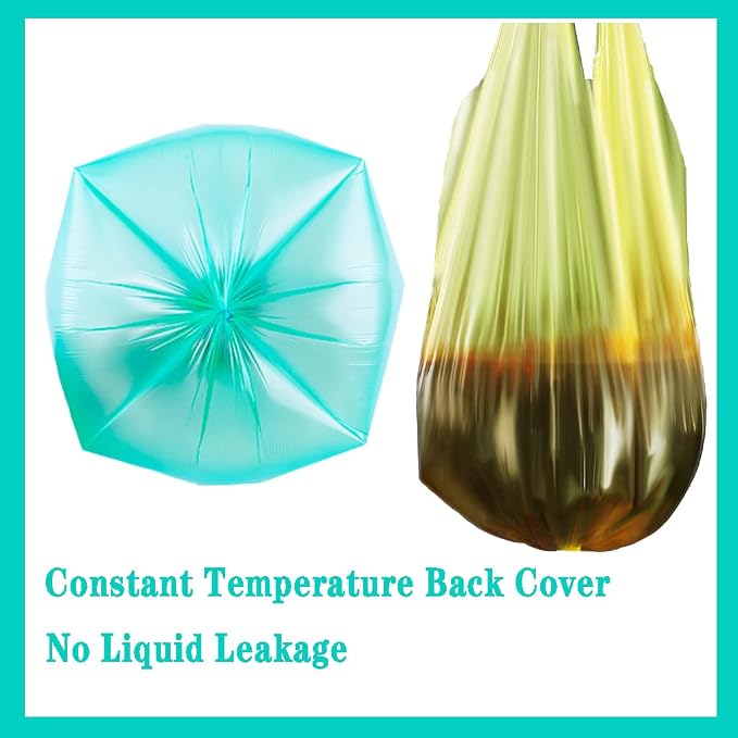 100 Count 4 Gallon Trash Bags, Small Colorful Garbage Bags with Handle for Home Office Bathroom Trash Can | Garbage Bags with Handle, For Home Office Bathroom Trash Can