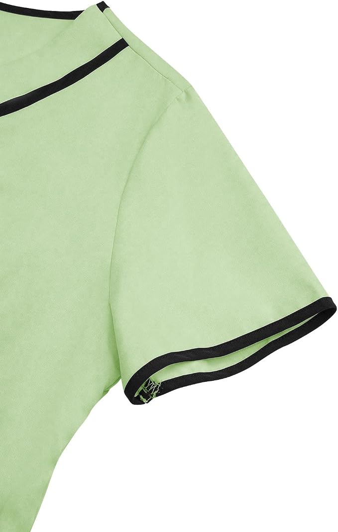 Housekeeping Uniforms - Women Lightweight Stretchy Scrubs for Cleaning Job, Breathable & Easy Care & Moisture-Wicking