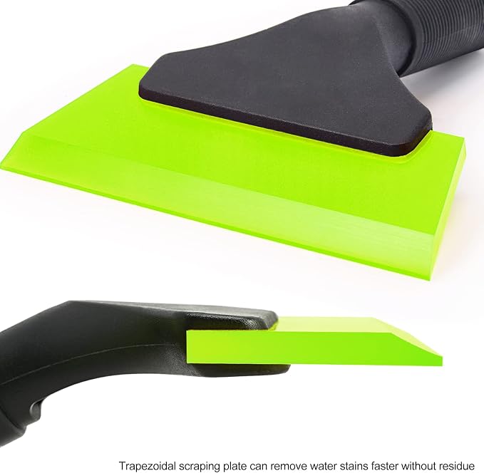 EHDIS Small Squeegee 5 inch Rubber Window Tint Windshield Scraper for Car,Glass, Mirror, Shower, Door,Bathroom Cleaning (Green)