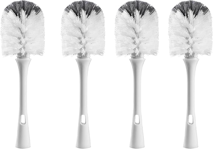 Bottle Brush Replacement Head for OXO Bottle Brush Tot Only, 4 Pack | Bottle Brush Refills, Dual Bristle Design for Baby Bottles, Water Bottles, Glasswares