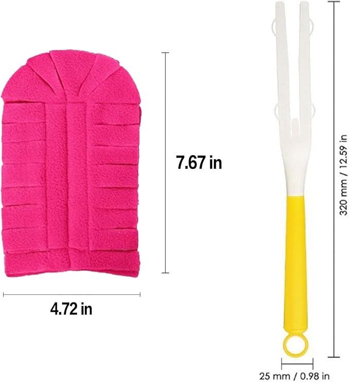 Reusable Chenille Microfiber Dust Duster, 360° Electrostatic Duster Refills — the Sustainable Choice for a Dust-Free Home, Microfiber Dusters Refills, with Dusters Handles