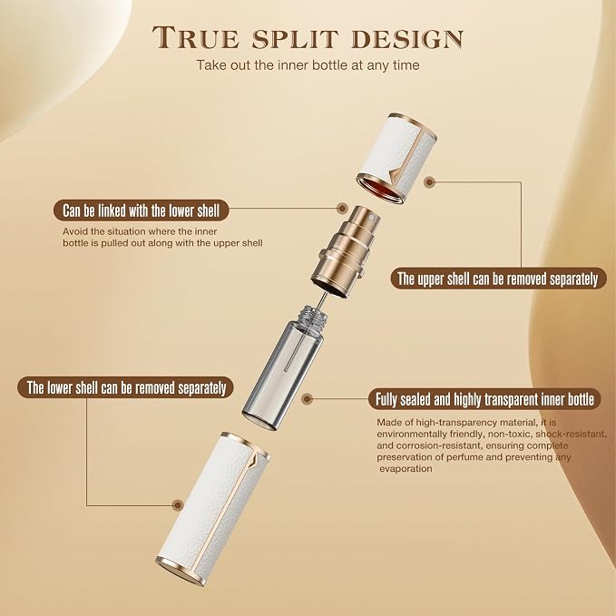 kuangre 10ml Atomizer Perfume Spray Bottle, Empty Cologne Dispenser, Portable Sprayer Travel Essentials for Many Scenes Gifts.