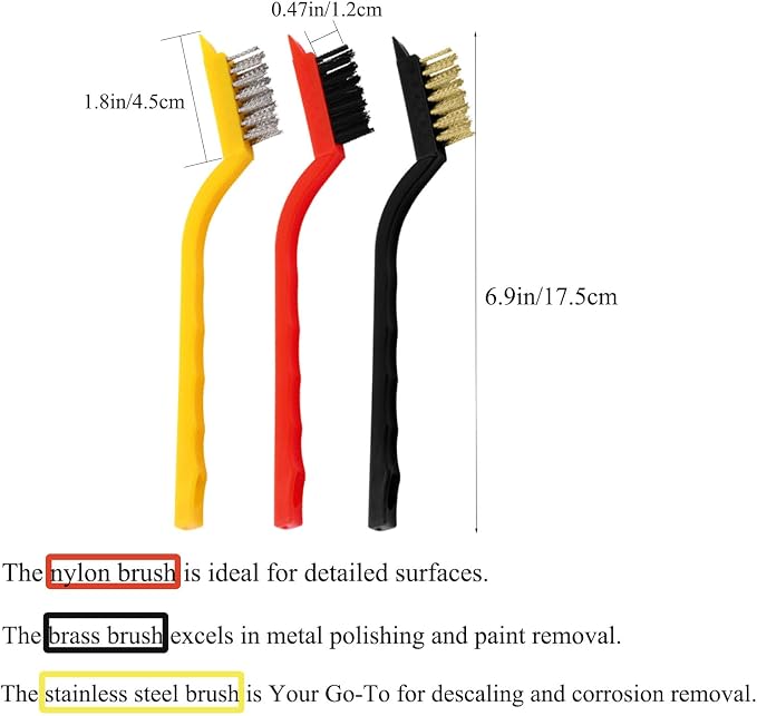 TuTuYa 11PCS Cleaning Brush Set, Deep Cleaning Groove Gap Cleaning Tool | Remove Stubborn Dirt, Crevice Brush Reach into Deep and Narrow Space, Right-angel Brush and Wire Brush Design for Kitchen