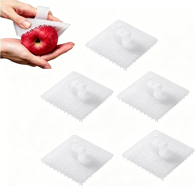 5 PCS Multi-Functional Plastic Cleaning Tool with Finger Strap | Flexible Fruit & Vegetable Scrubber Brush, Soft Dishwasher Sponge, For Home Kitchen Cleaning, Cleaning Brush