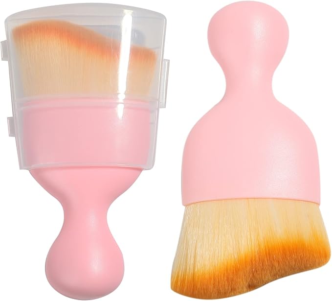 AOCISKA Car Interior Detailing Brush,Soft Bristle Cleaning Brush Car Detailing Brush Dusting Brush,Car Interior Cleaning Tool,Auto Detail Brush Car Dash Duster Brush (Pink with Cap)