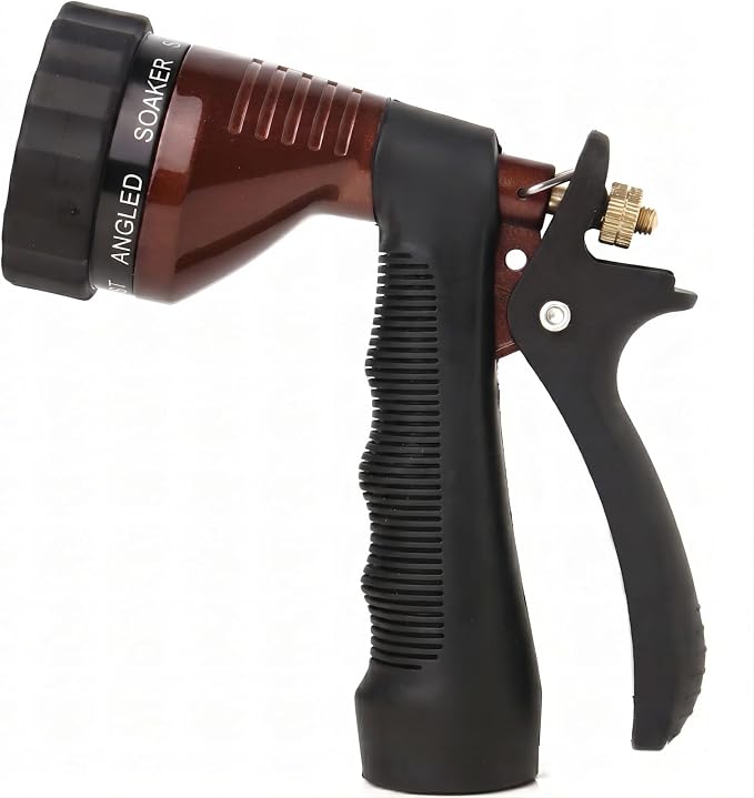 Water Hose Nozzle Spray Nozzle, Metal Garden Hose Nozzle with Adjustable Spray Patterns, Perfect for Watering Plants, Washing Cars