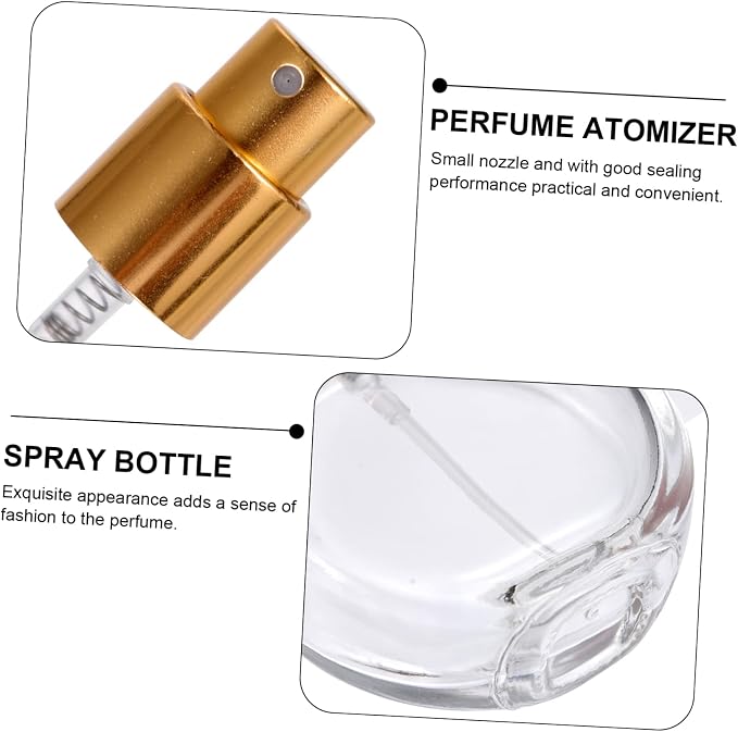 3pcs Refillable Perfume Bottles Travel Spray Bottles for Air Freshener Leakproof Glass Atomizer for Home Travel