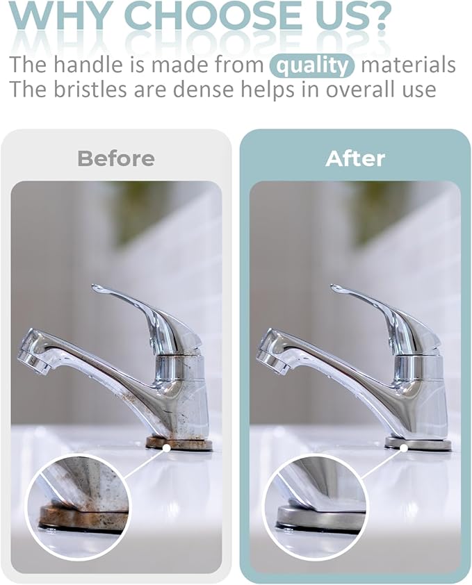 SXhyf Crevice Cleaning Brush - Grout Scrub Brush, House Cleaning Supplies | Small Brushes for Cleaning, Hard Bristle Tile Grout Brush Gap Cleaning Tool for Household Use, Bathroom, Kitchen (3pcs)