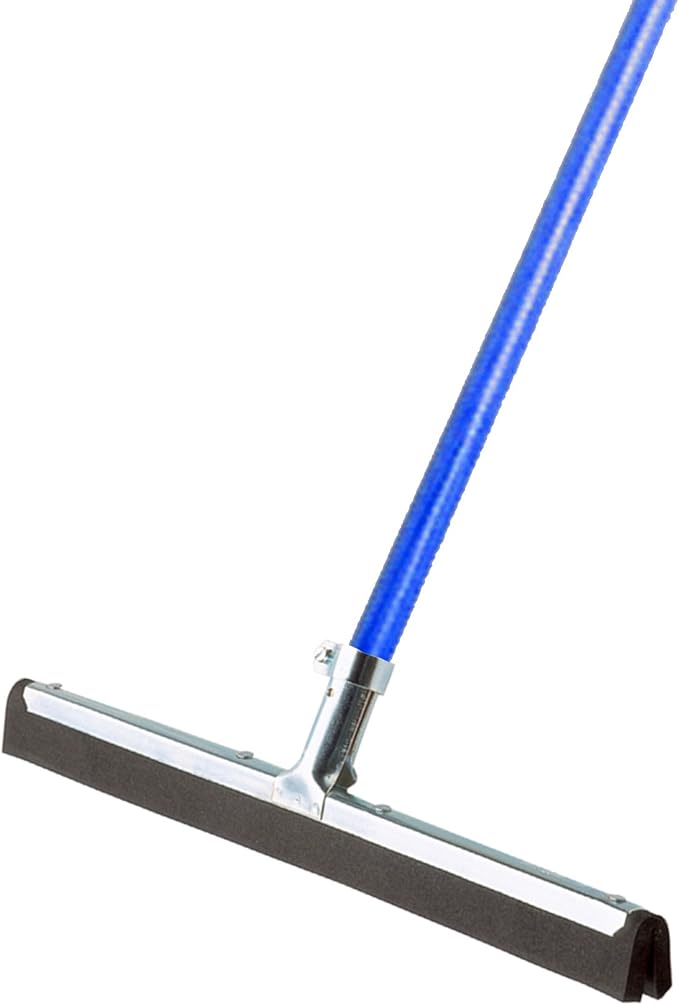Ettore 61054 Wipe and Dry 18-Inch Floor Squeegee with 53-Inch Handle