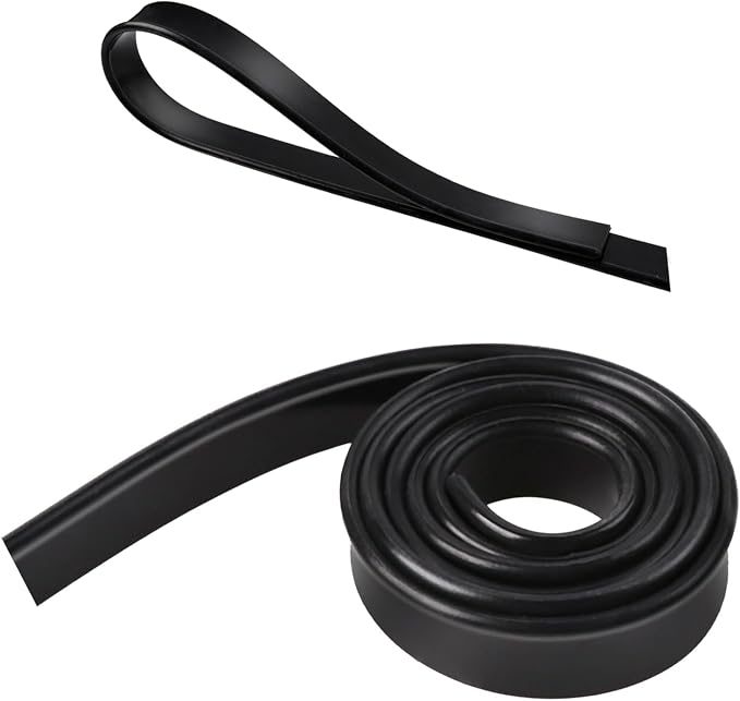 41 Inch Squeegee Replacement Rubber, Squeegee Rubber Replacement Blades Black Silicone Rubber Squeegee Refills for Shower Doors Window Glass Cleaning