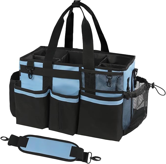 Cleaning tools, handbags, deep cleaning, housekeeping services, cleaning bags, butler's car storage bags (Royal blue)