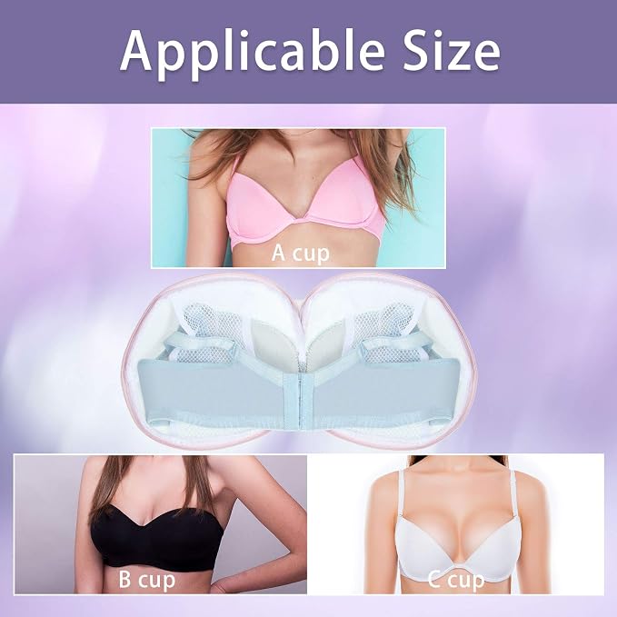 Shappy 6 Pcs Bra Washing Bag for Laundry Storage Women 7.87 Inch Pink | Mesh Wash Lingerie, Zipper Design, Guard Bras Deforming Tearing, Reduce Colors Bleeding, Packing Trip, Comfortable Portable
