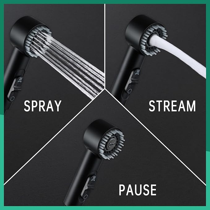 High Pressure3 Mode Dog Shower Attachment with ON/OFF Switch | 3 Spray Modes, With ON/OFF Switch, Extra Long Hose, Easy to Install, No-Drill Hook Mount