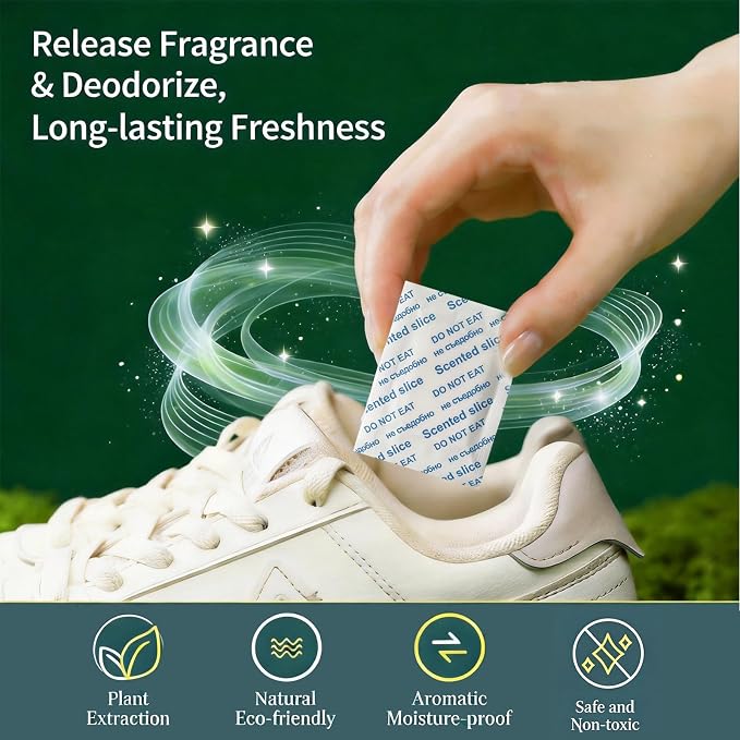 20 Pcs Closet Odor Eliminator Scented Sachets for Shoes, Closets, Dresser Drawers, Odor Elimination, Long-Lasting Freshness (Classic Parisian)